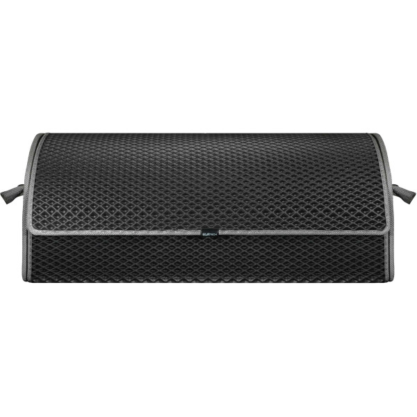 Bagažinės daiktadėžė EVAtech PRO L 32x75x30 cm - juoda / pilki kraštai