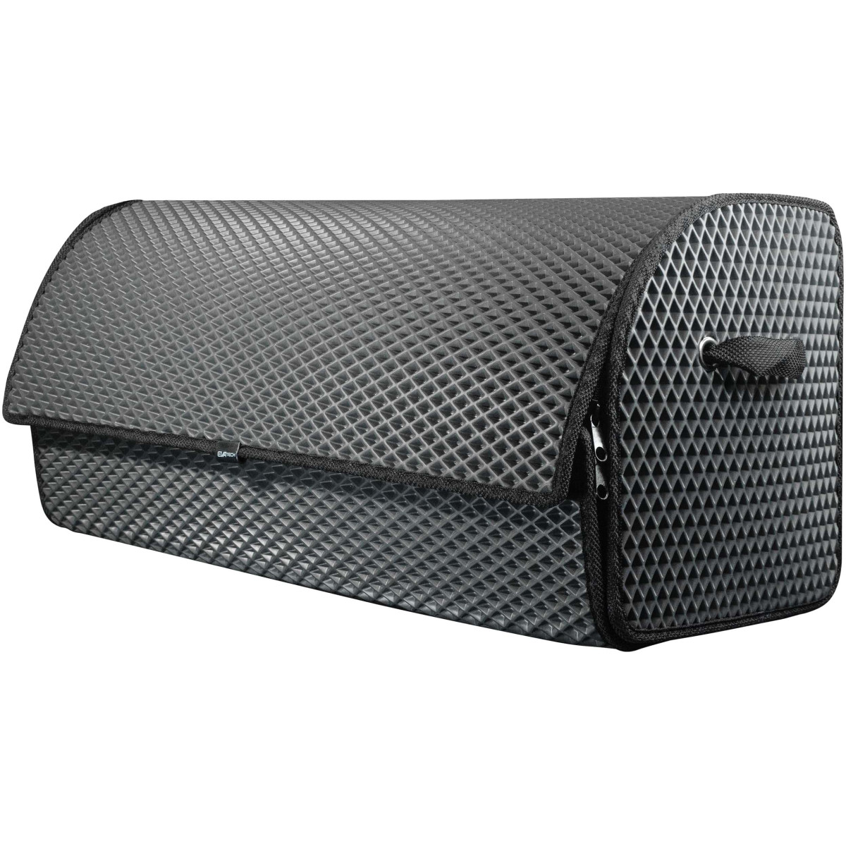 Bagažinės daiktadėžė EVAtech PRO L 32x75x30 cm - pilka / juodi kraštai Bagažinės daiktadėžė EVAtech PRO L 32x75x30 cm - pilka / juodi kraštai