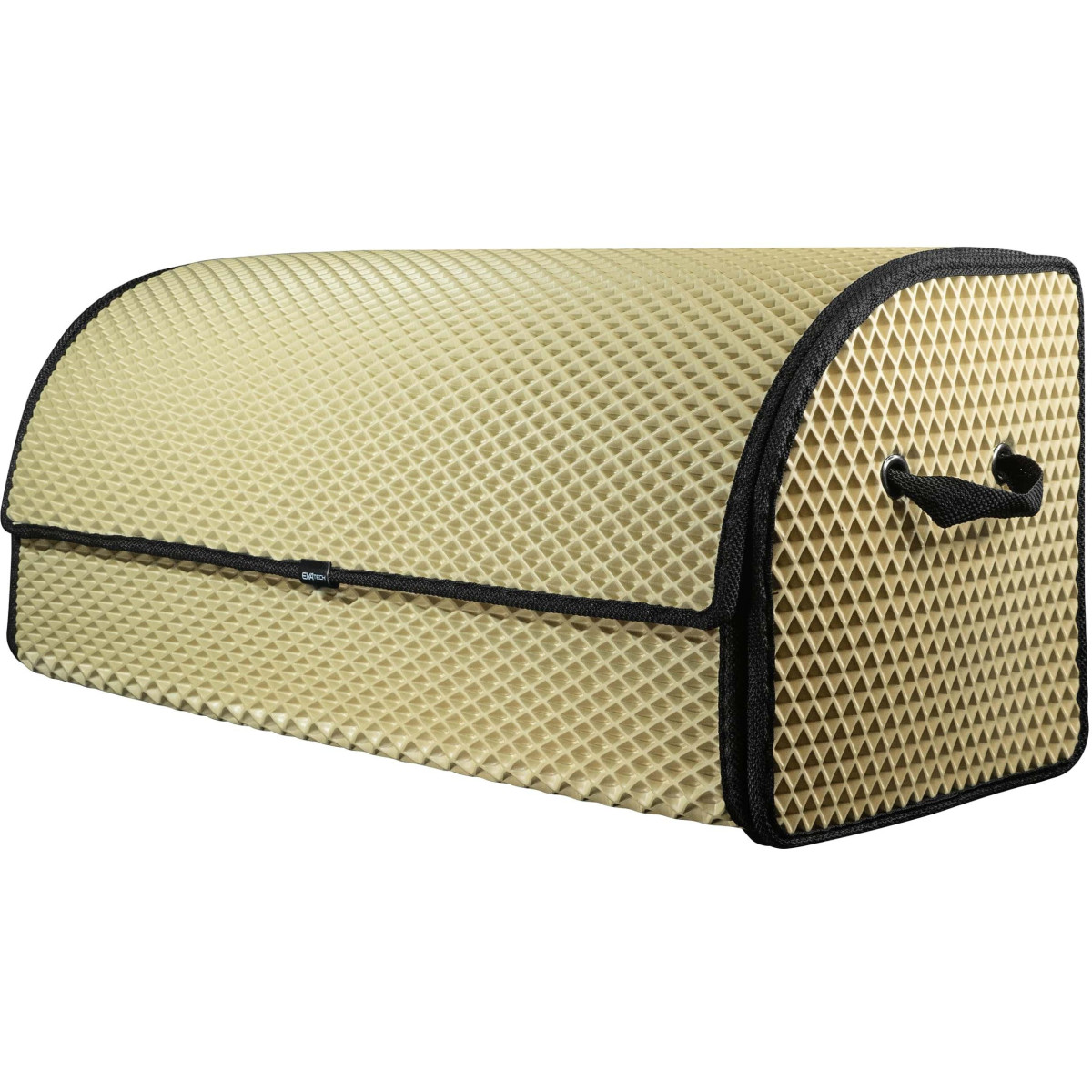 Bagažinės daiktadėžė EVAtech PRO L 32x75x30 cm - smėlio / juodi kraštai Bagažinės daiktadėžė EVAtech PRO L 32x75x30 cm - smėlio / juodi kraštai