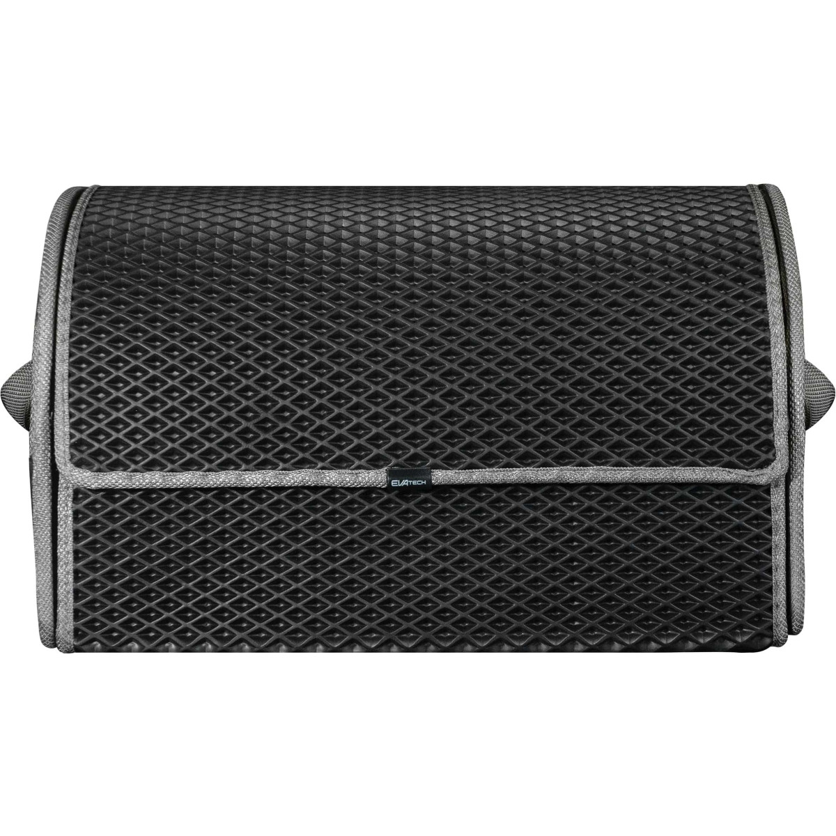 Bagažinės daiktadėžė EVAtech PRO M 32x50x30 cm - juoda / pilki kraštai Bagažinės daiktadėžė EVAtech PRO M 32x50x30 cm - juoda / pilki kraštai