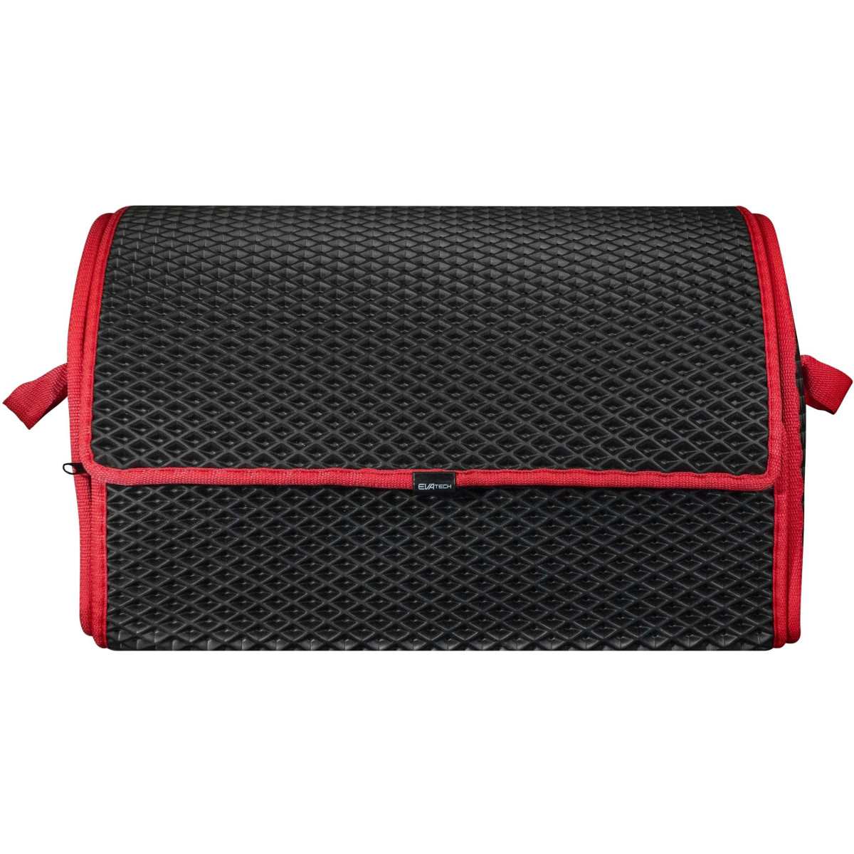 Bagažinės daiktadėžė EVAtech PRO M 32x50x30 cm - juoda / raudoni kraštai Bagažinės daiktadėžė EVAtech PRO M 32x50x30 cm - juoda / raudoni kraštai