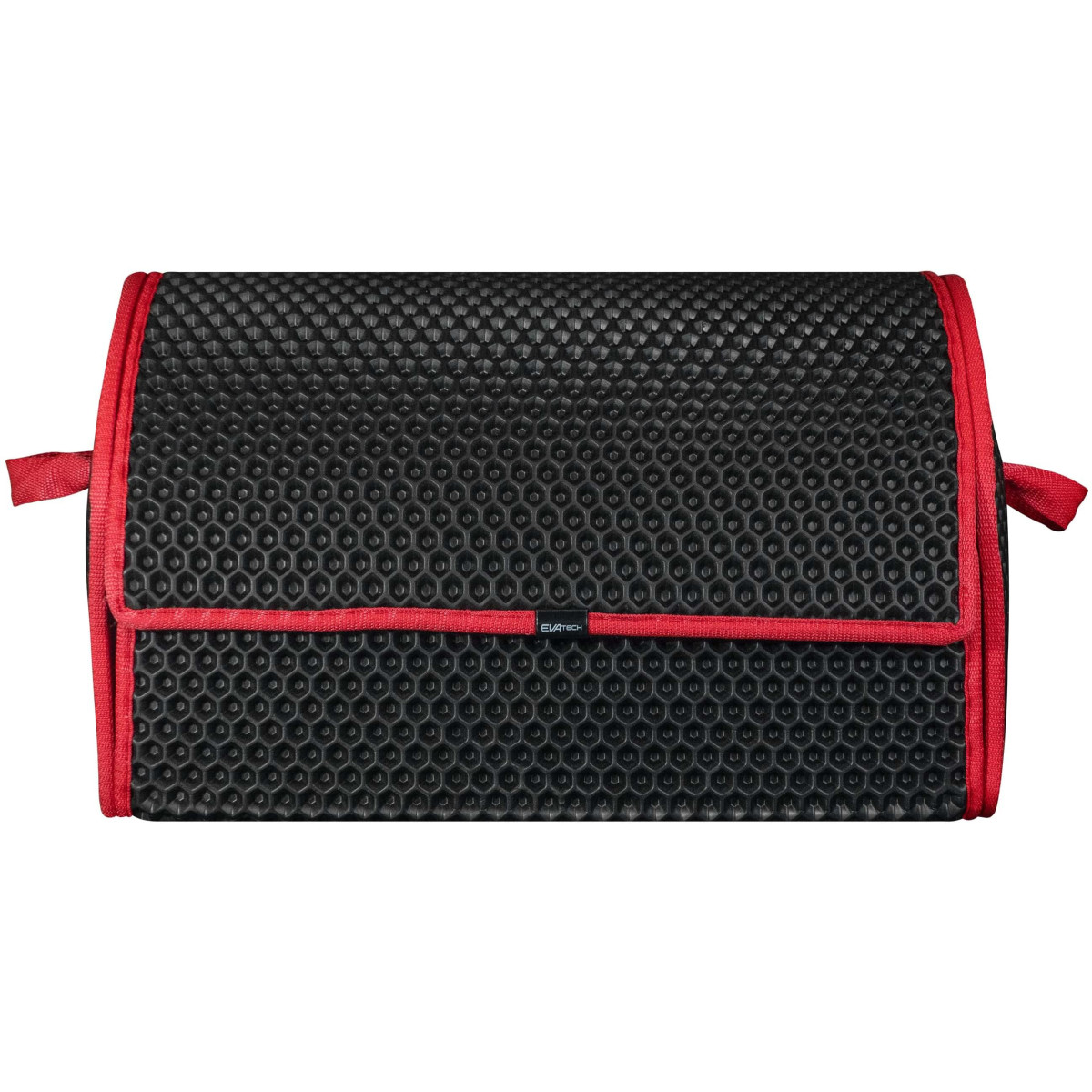 Bagažinės daiktadėžė EVAtech PRO M 32x50x30 cm - juoda / raudoni kraštai Bagažinės daiktadėžė EVAtech PRO M 32x50x30 cm - juoda / raudoni kraštai