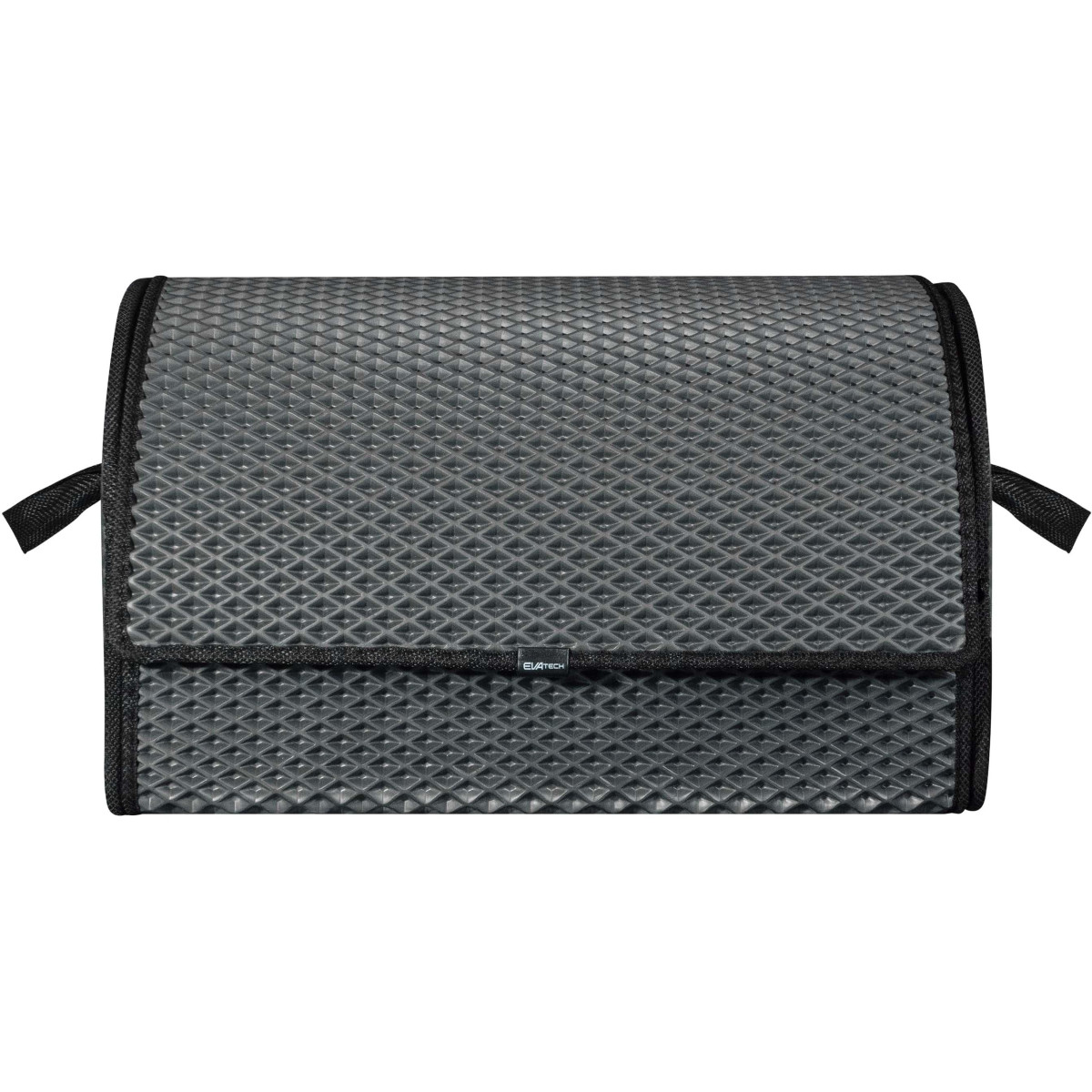 Bagažinės daiktadėžė EVAtech PRO M 32x50x30 cm - pilka / juodi kraštai Bagažinės daiktadėžė EVAtech PRO M 32x50x30 cm - pilka / juodi kraštai