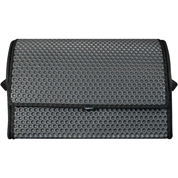Bagažinės daiktadėžė EVAtech PRO M 32x50x30 cm - pilka / juodi kraštai