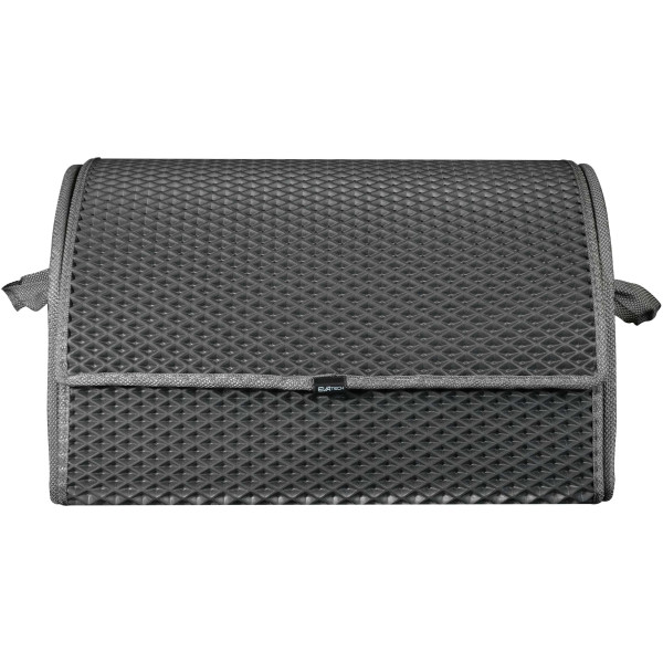Bagažinės daiktadėžė EVAtech PRO M 32x50x30 cm - pilka / pilki kraštai