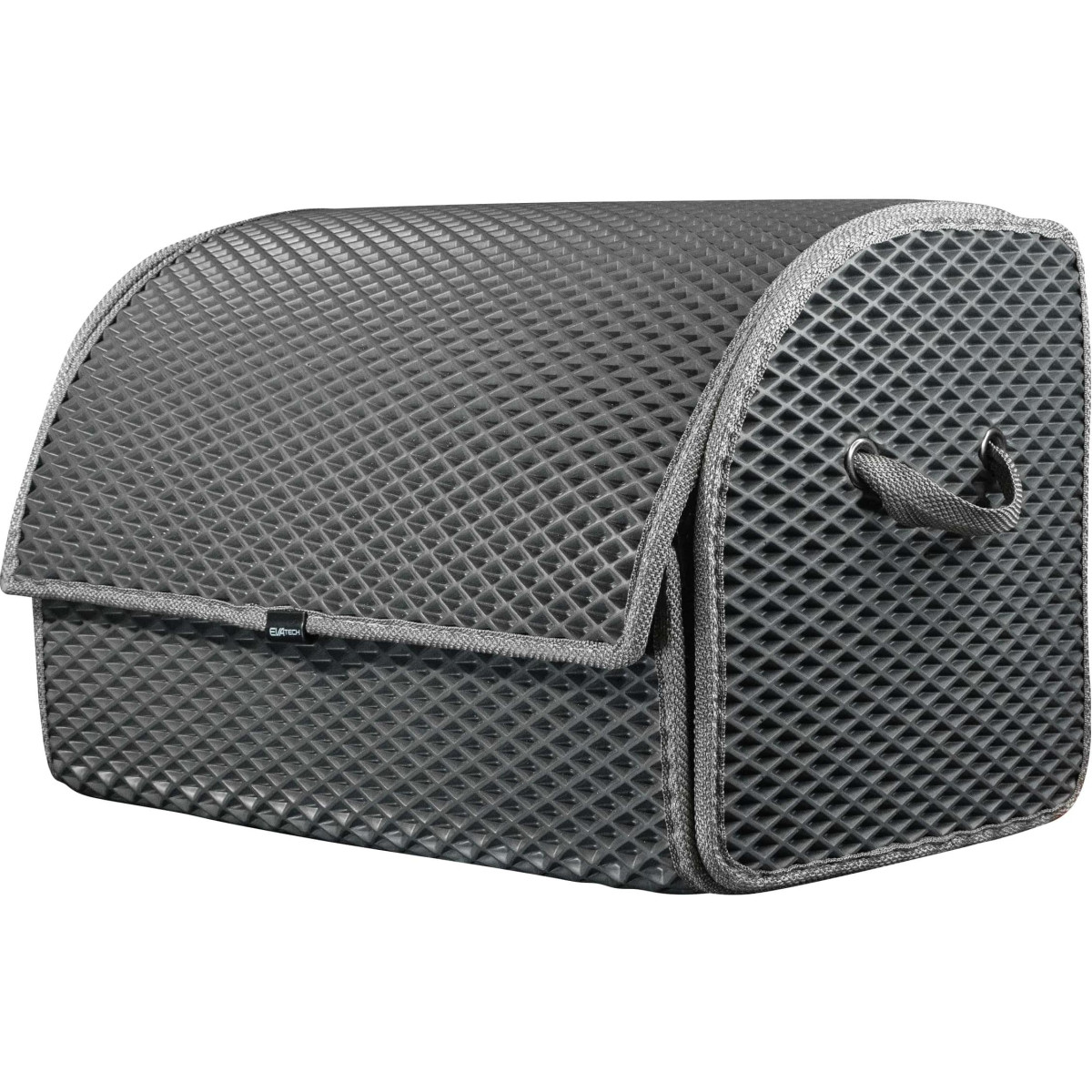 Bagažinės daiktadėžė EVAtech PRO M 32x50x30 cm - pilka / pilki kraštai Bagažinės daiktadėžė EVAtech PRO M 32x50x30 cm - pilka / pilki kraštai