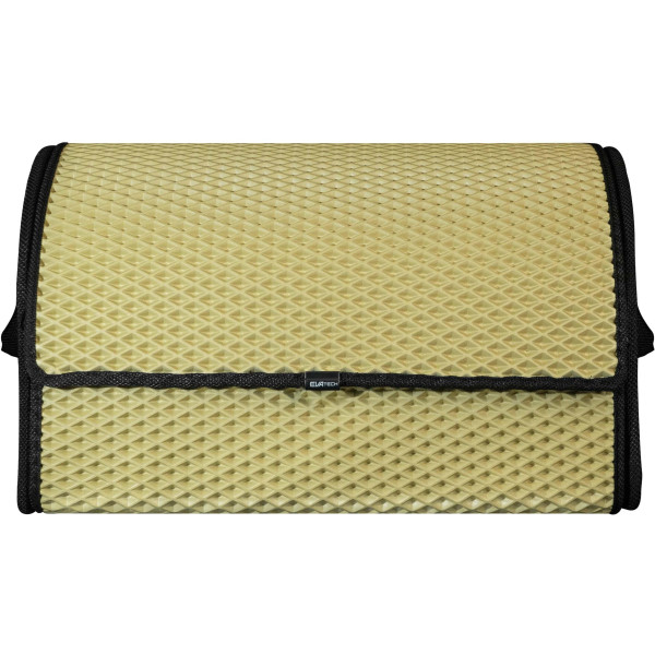 Bagažinės daiktadėžė EVAtech PRO M 32x50x30 cm - smėlio / juodi kraštai