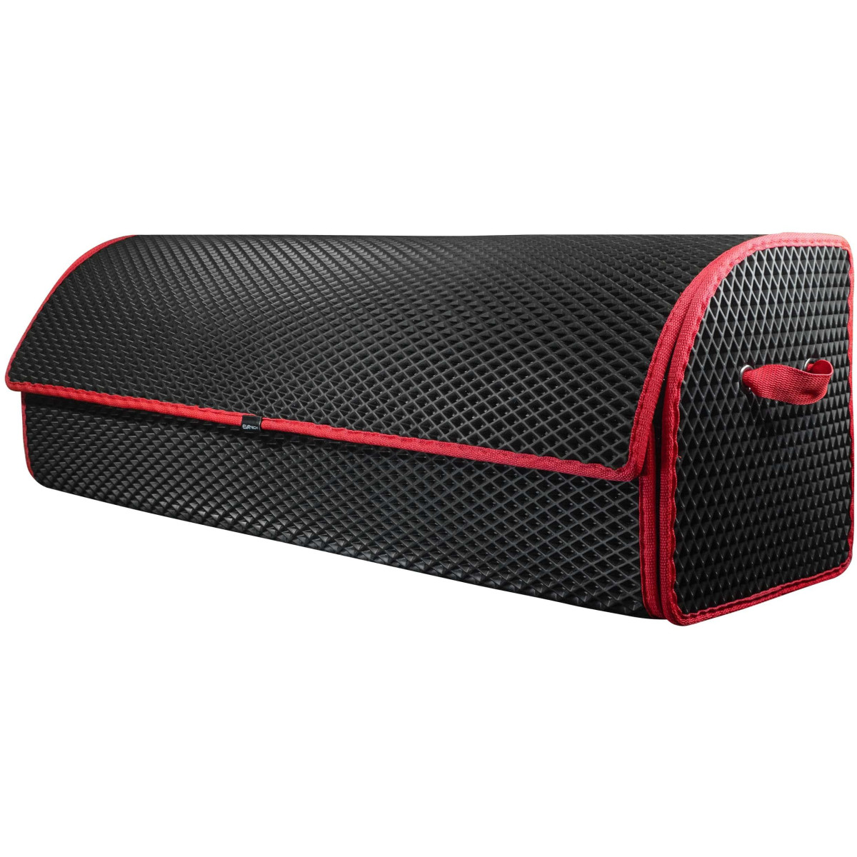 Bagažinės daiktadėžė EVAtech PRO XL 32x100x30 cm - juoda / raudoni kraštai Bagažinės daiktadėžė EVAtech PRO XL 32x100x30 cm - juoda / raudoni kraštai