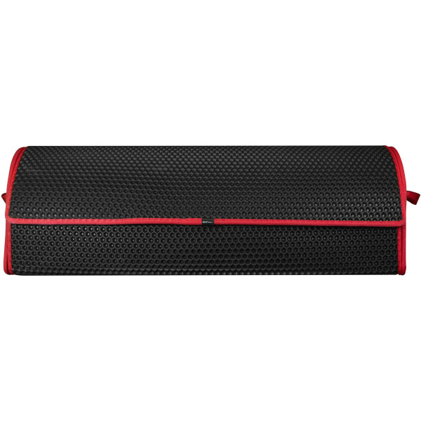 Bagažinės daiktadėžė EVAtech PRO XL 32x100x30 cm - juoda / raudoni kraštai