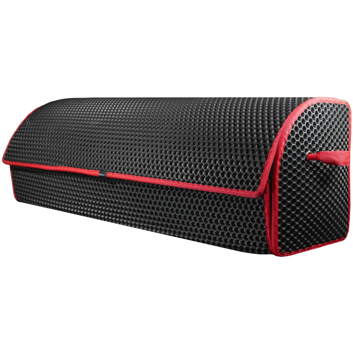 Bagažinės daiktadėžė EVAtech PRO XL 32x100x30 cm - juoda / raudoni kraštai Bagažinės daiktadėžė EVAtech PRO XL 32x100x30 cm - juoda / raudoni kraštai