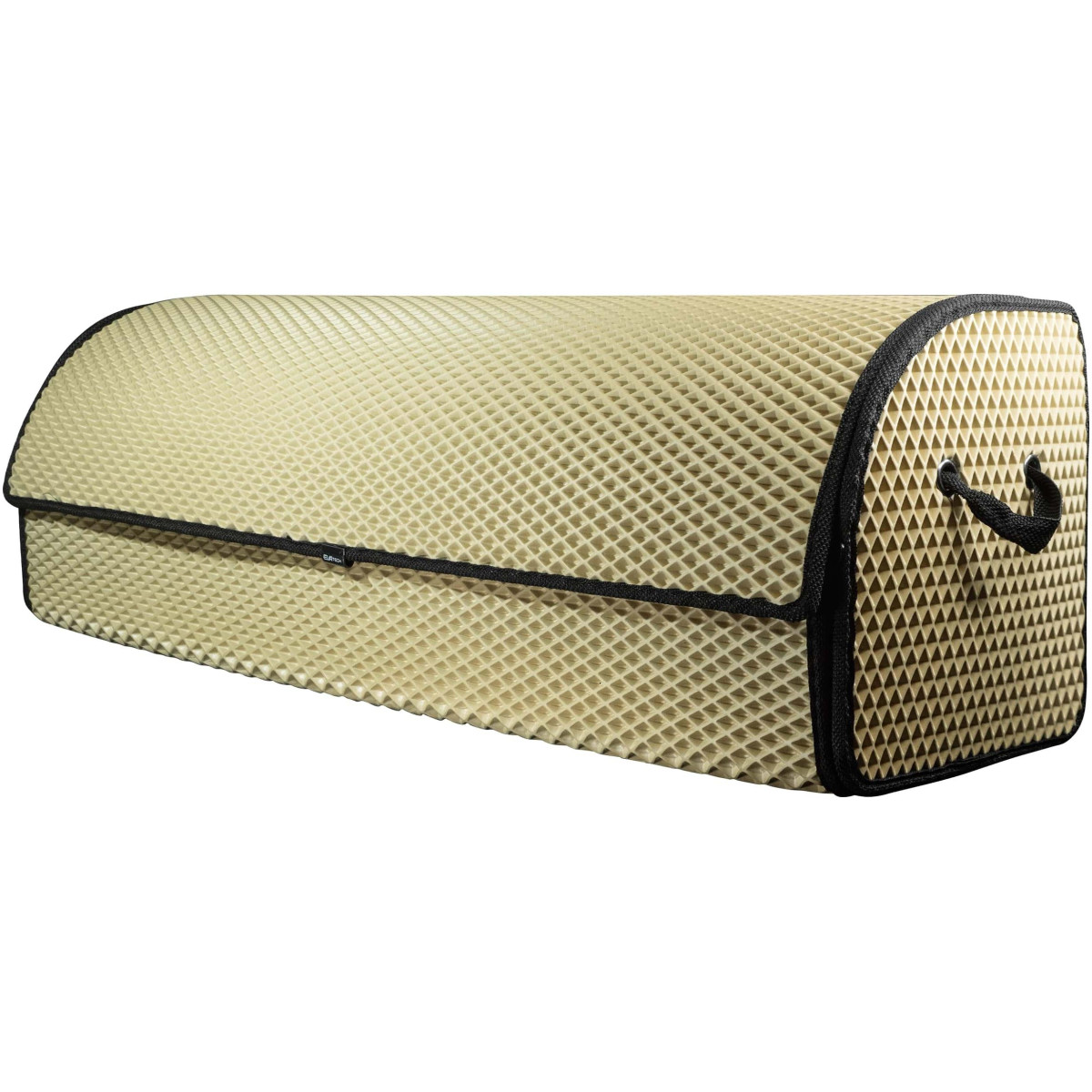 Bagažinės daiktadėžė EVAtech PRO XL 32x100x30 cm - smėlio / juodi kraštai Bagažinės daiktadėžė EVAtech PRO XL 32x100x30 cm - smėlio / juodi kraštai