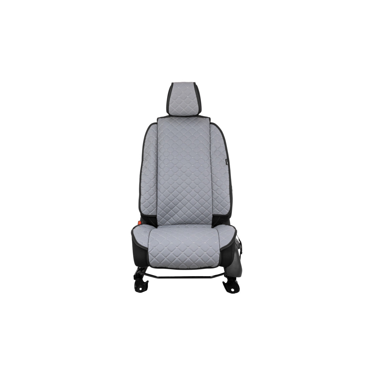 Sėdynės užvalkalas EVAtech ECO Max, 1 vnt. - pilka / juodi kraštai / pilkos siūlės Sėdynės užvalkalas EVAtech ECO Max, 1 vnt. - pilka / juodi kraštai / pilkos siūlės