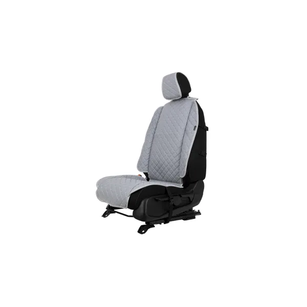 Sėdynės užvalkalas EVAtech ECO Max, 1 vnt. - pilka / pilki kraštai / pilkos siūlės