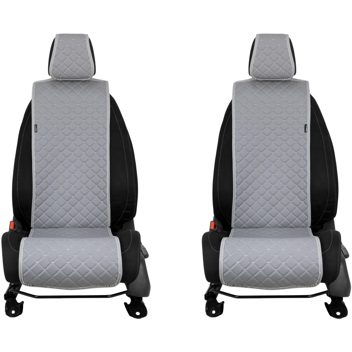 Sėdynių užvalkalai EVAtech ECO Basic, 2 vnt. - pilka / pilki kraštai / pilkos siūlės Sėdynių užvalkalai EVAtech ECO Basic, 2 vnt. - pilka / pilki kraštai / pilkos siūlės