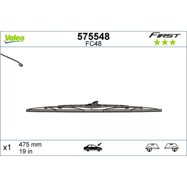 Valytuvas Valeo First VF48, 475 mm