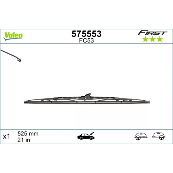 Valytuvas Valeo First VF53, 525 mm