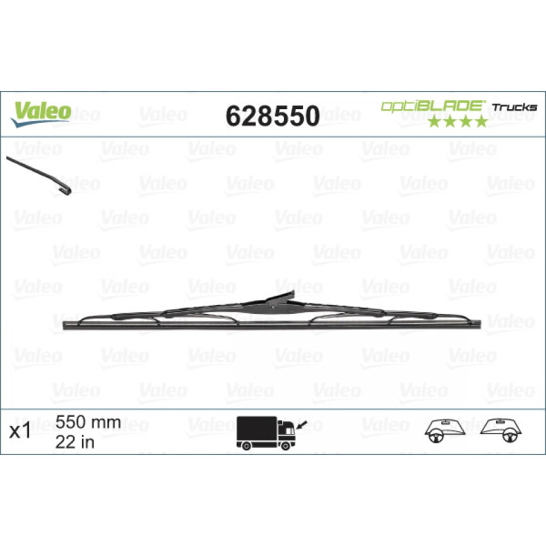 Valytuvas Valeo Optiblade Trucks, 550 mm