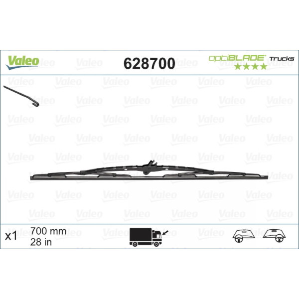 Valytuvas Valeo Optiblade Trucks, 700 mm