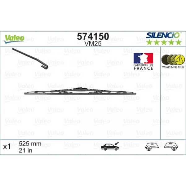 Valytuvas Valeo Silencio Performance VM25, 525 mm