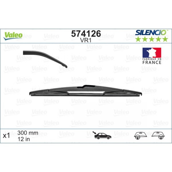 Galinis valytuvas Valeo Silencio Performance VR1, 300 mm