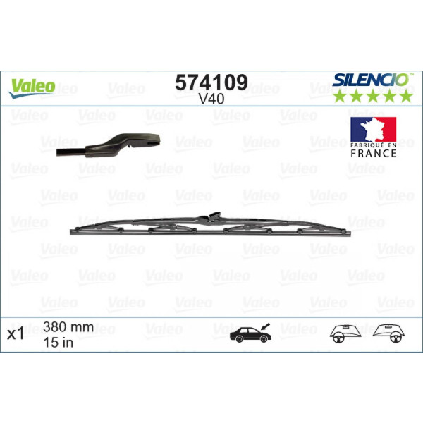Valytuvas Valeo Silencio Standart V40, 380 mm