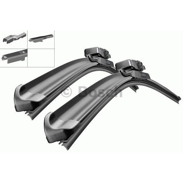 Valytuvų komplektas Bosch Aerotwin Multi-Clip Spoiler AM466S, 650/380 mm