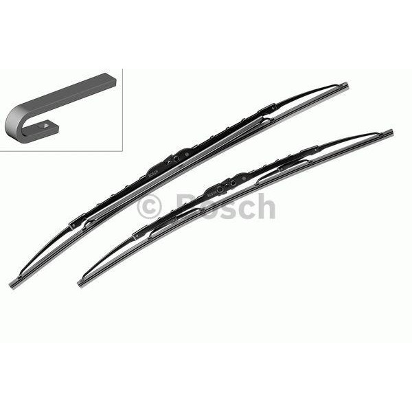 Valytuvų komplektas Bosch Twin Spoiler 531S, 530/450 mm
