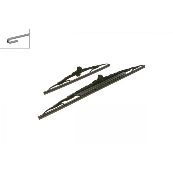 Valytuvų komplektas Bosch Twin Spoiler 578S, 575/360 mm