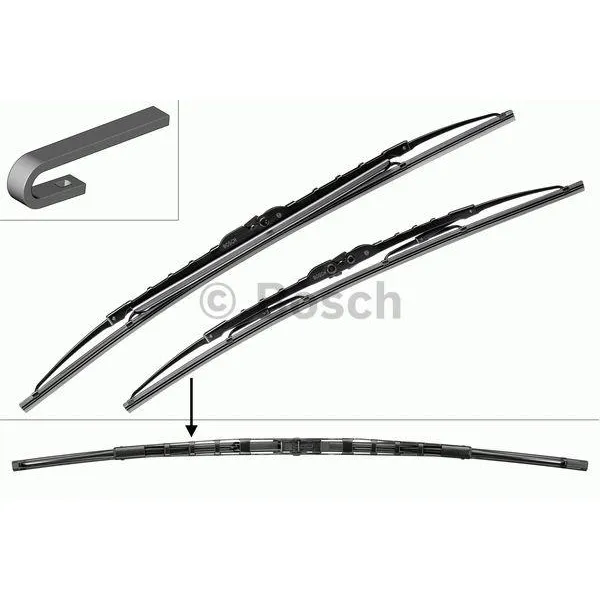 Valytuvų komplektas Bosch Twin Spoiler 583S, 530/530 mm