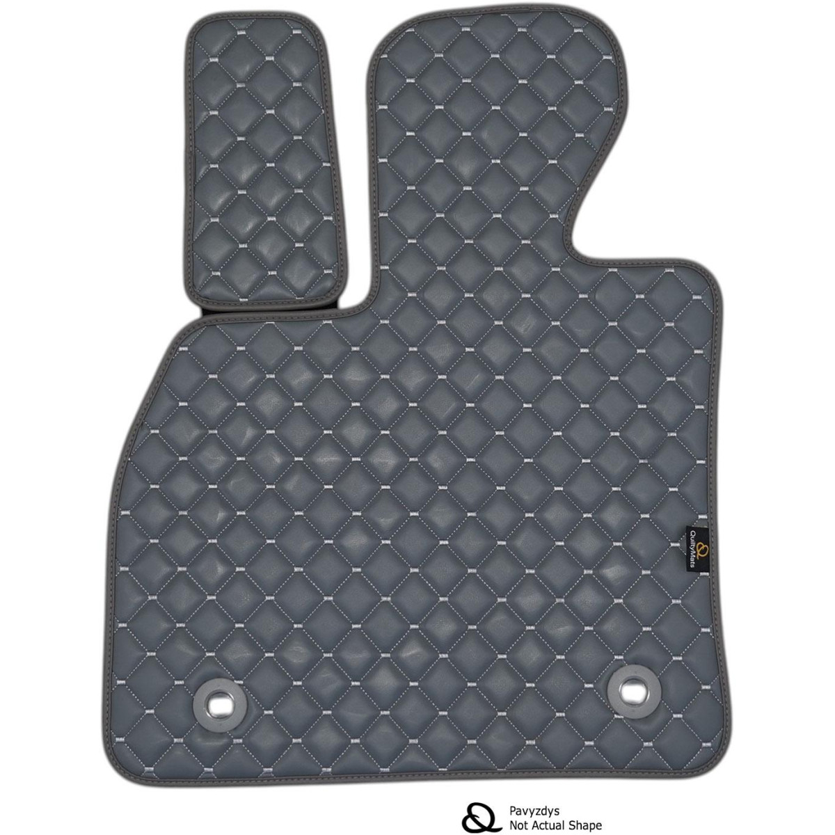 Eko odos kilimėliai QuiltyMats XPENG G9 (E38) nuo 2022m. (Pilka / pilkos siūlės)