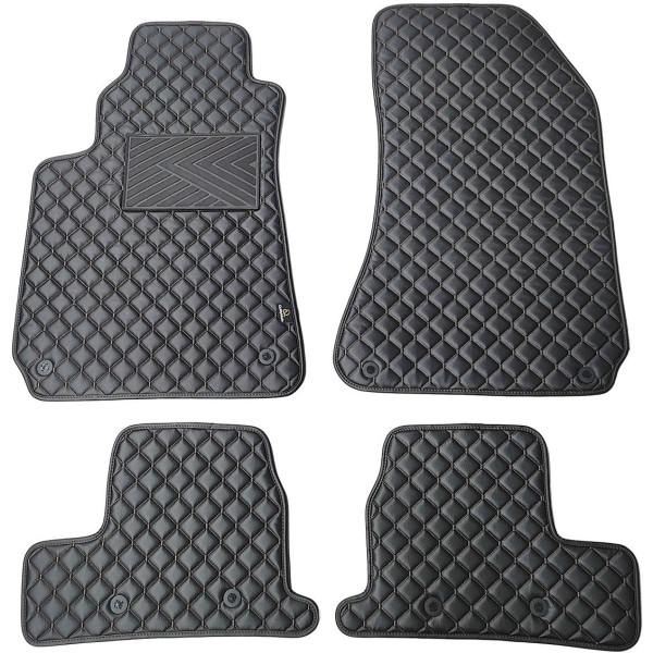 Eko odos kilimėliai QuiltyMats ALFA Romeo BRERA 2005-2010m. (Juoda / juodos siūlės)