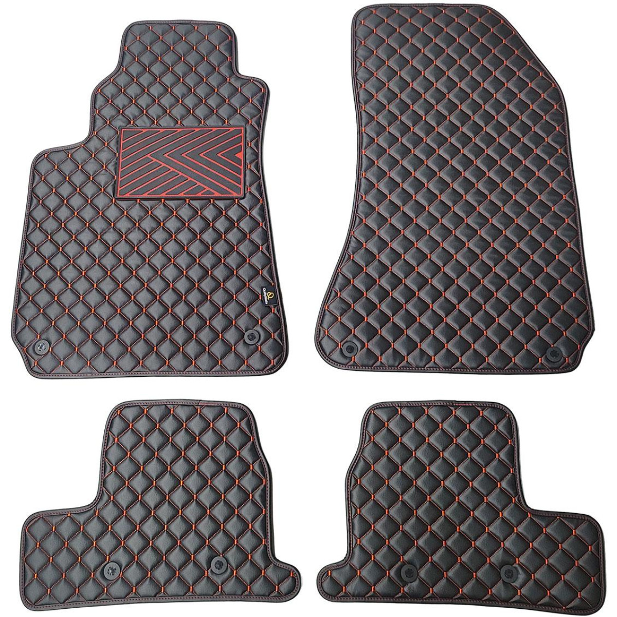 Eko odos kilimėliai QuiltyMats ALFA Romeo BRERA 2005-2010m. (Juoda / raudonos siūlės)