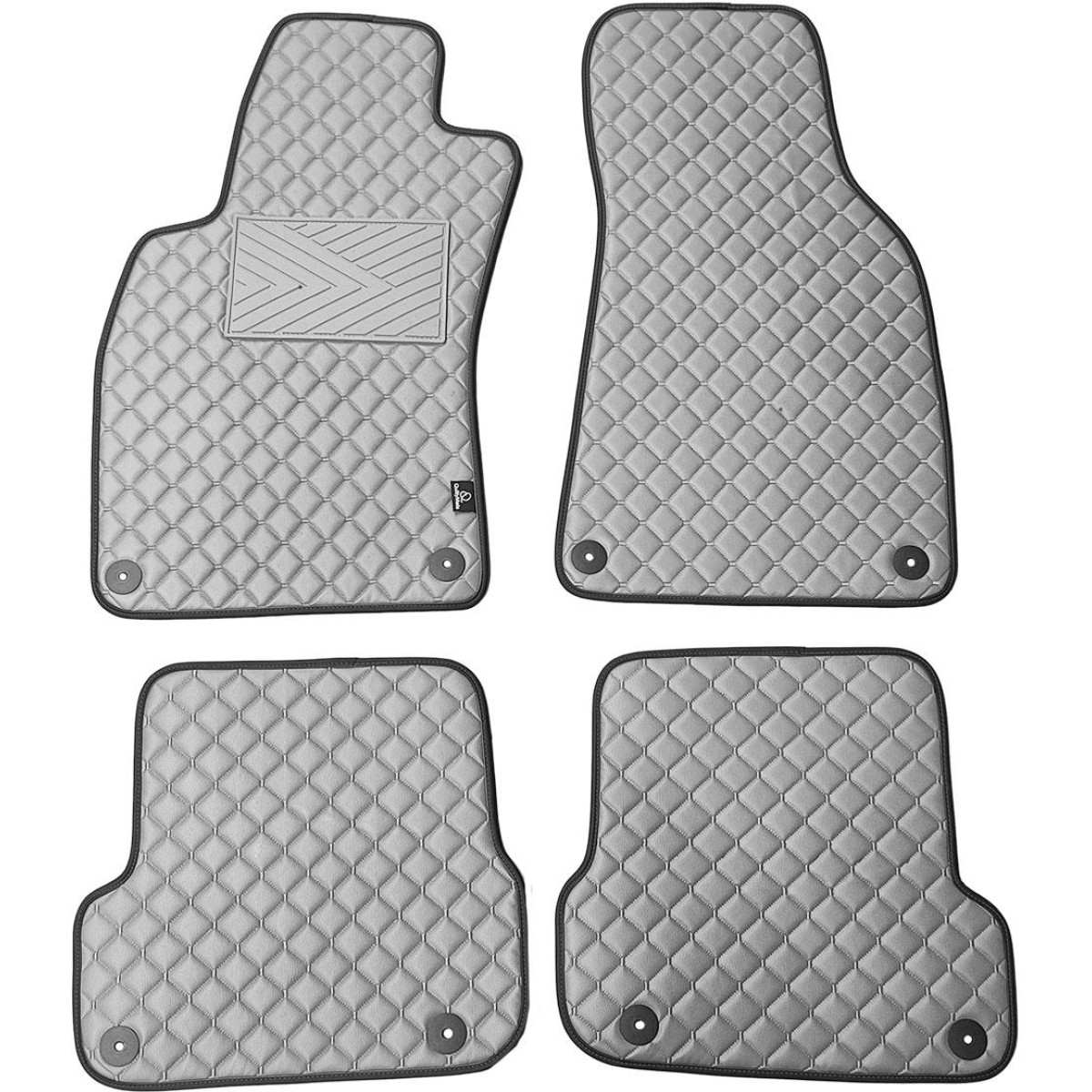 Eko odos kilimėliai QuiltyMats AUDI A6 2006-2011m. (C6) (Pilka / pilkos siūlės)