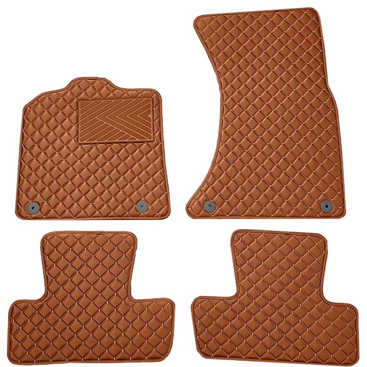 Eko odos kilimėliai QuiltyMats AUDI Q5 2008-2016m. (Ruda / rudos siūlės)