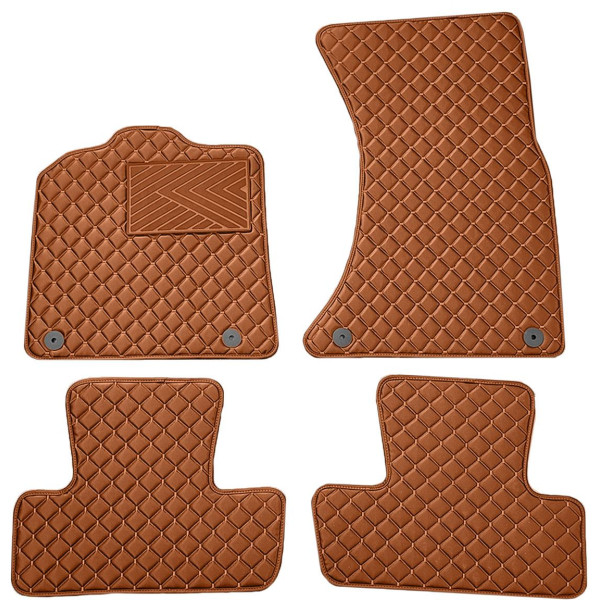 Eko odos kilimėliai QuiltyMats AUDI Q5 2008-2016m. (Ruda / rudos siūlės)