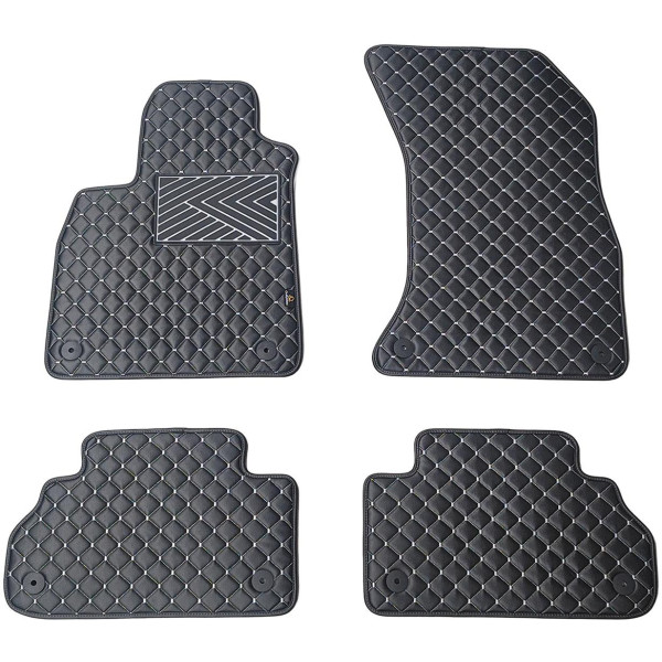 Eko odos kilimėliai QuiltyMats AUDI Q5 2017-2025m. (Juoda / pilkos siūlės)