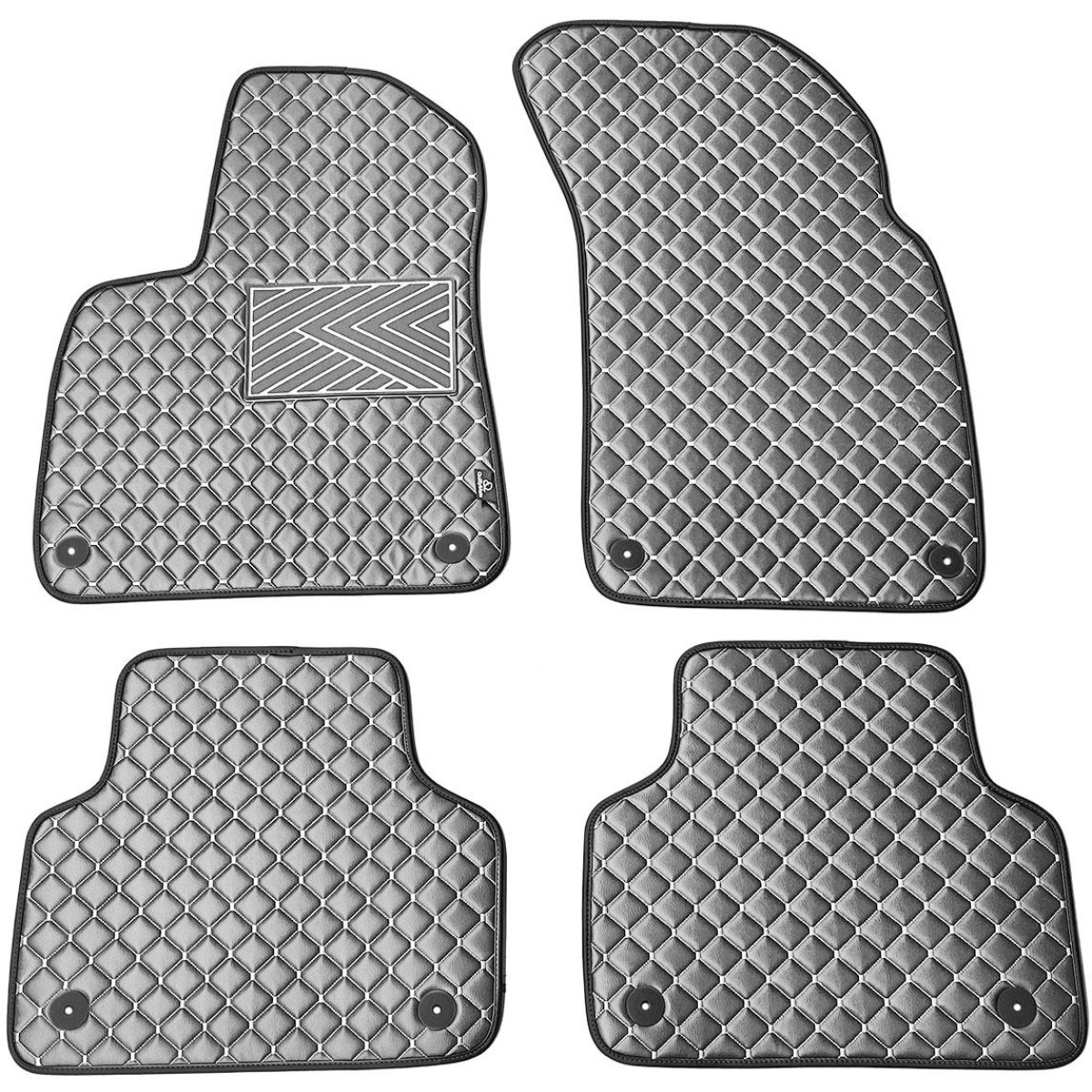 Eko odos kilimėliai QuiltyMats AUDI Q7 nuo 2015m. (Pilka / pilkos siūlės)