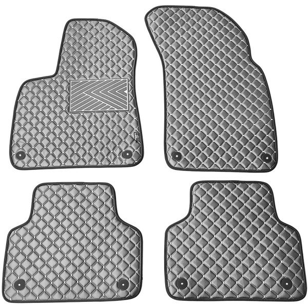 Eko odos kilimėliai QuiltyMats AUDI Q7 nuo 2015m. (Pilka / pilkos siūlės)