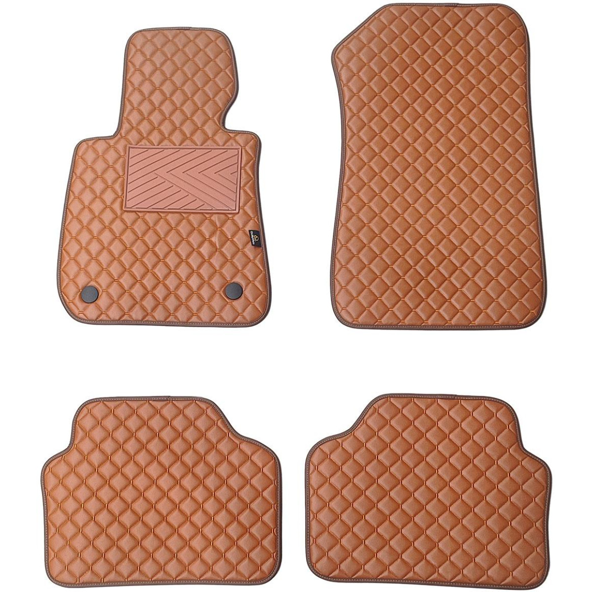 Eko odos kilimėliai QuiltyMats BMW 3 ser. 2005-2012m. (E90/E91) (Ruda / rudos siūlės)