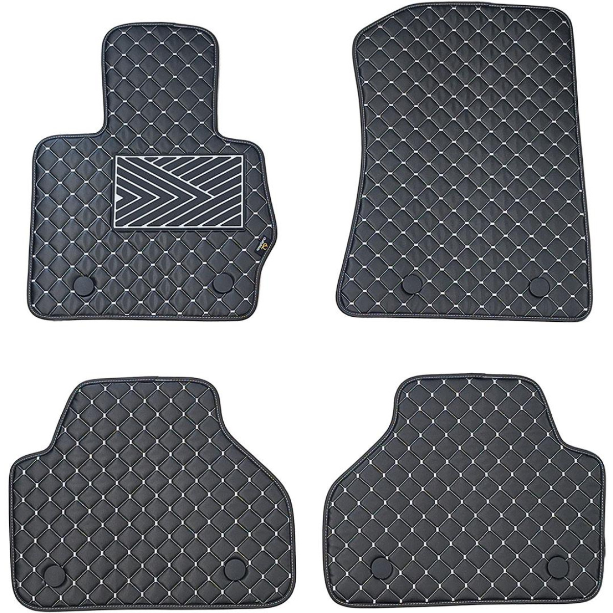 Eko odos kilimėliai QuiltyMats BMW X3 2010-2017m. (F25) (Juoda / pilkos siūlės)