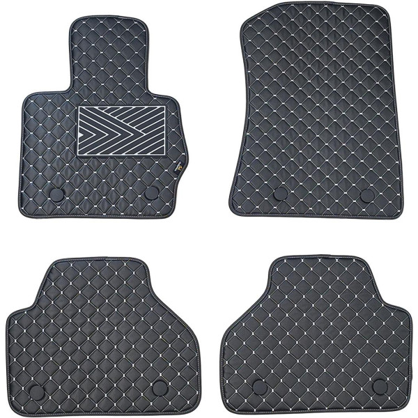 Eko odos kilimėliai QuiltyMats BMW X3 2010-2017m. (F25) (Juoda / pilkos siūlės)