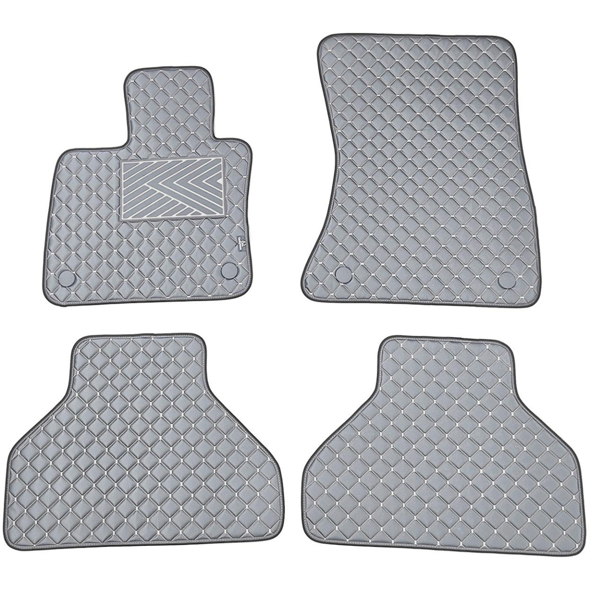 Eko odos kilimėliai QuiltyMats BMW X5 2007-2013m. (E70) (Pilka / pilkos siūlės)