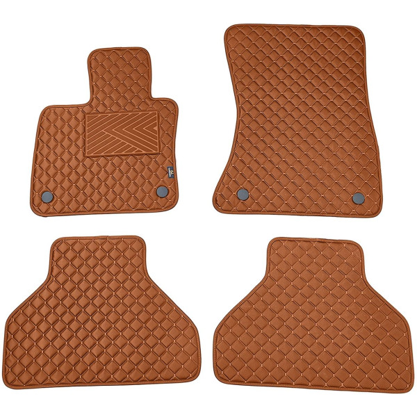 Eko odos kilimėliai QuiltyMats BMW X5 2007-2013m. (E70) (Ruda / rudos siūlės)