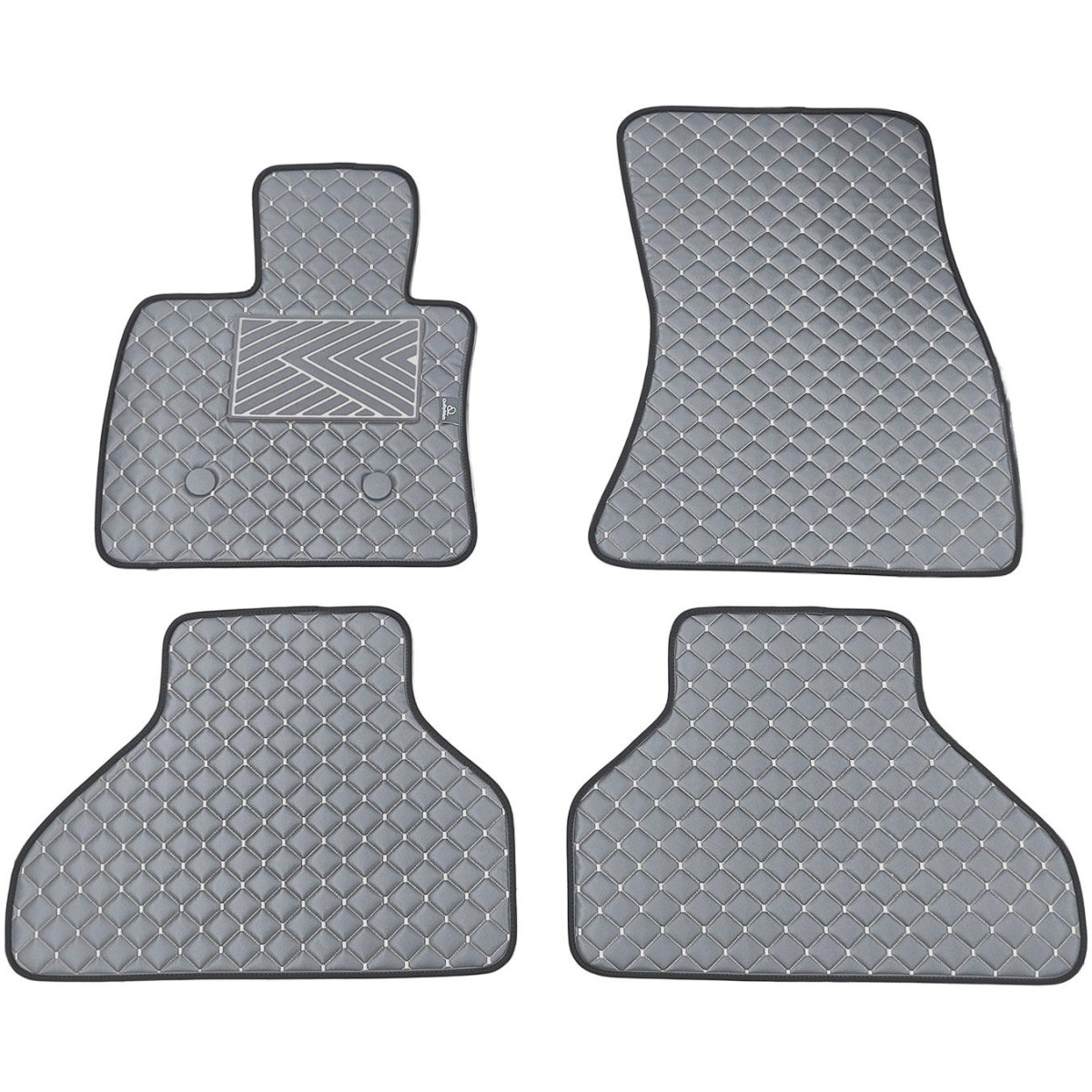Eko odos kilimėliai QuiltyMats BMW X5 2013-2018m. (F15) (Pilka / pilkos siūlės)