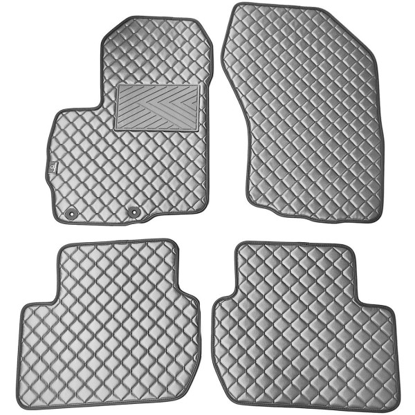 Eko odos kilimėliai QuiltyMats CITROEN C-CROSSER 2007-2012m. (Pilka / pilkos siūlės)