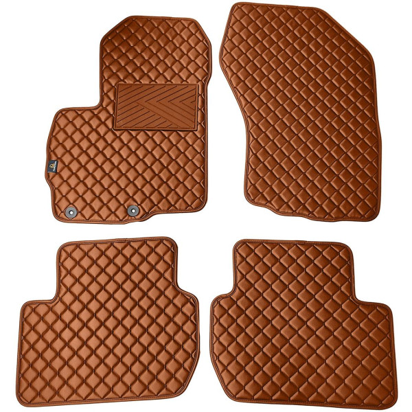 Eko odos kilimėliai QuiltyMats CITROEN C-CROSSER 2007-2012m. (Ruda / rudos siūlės)