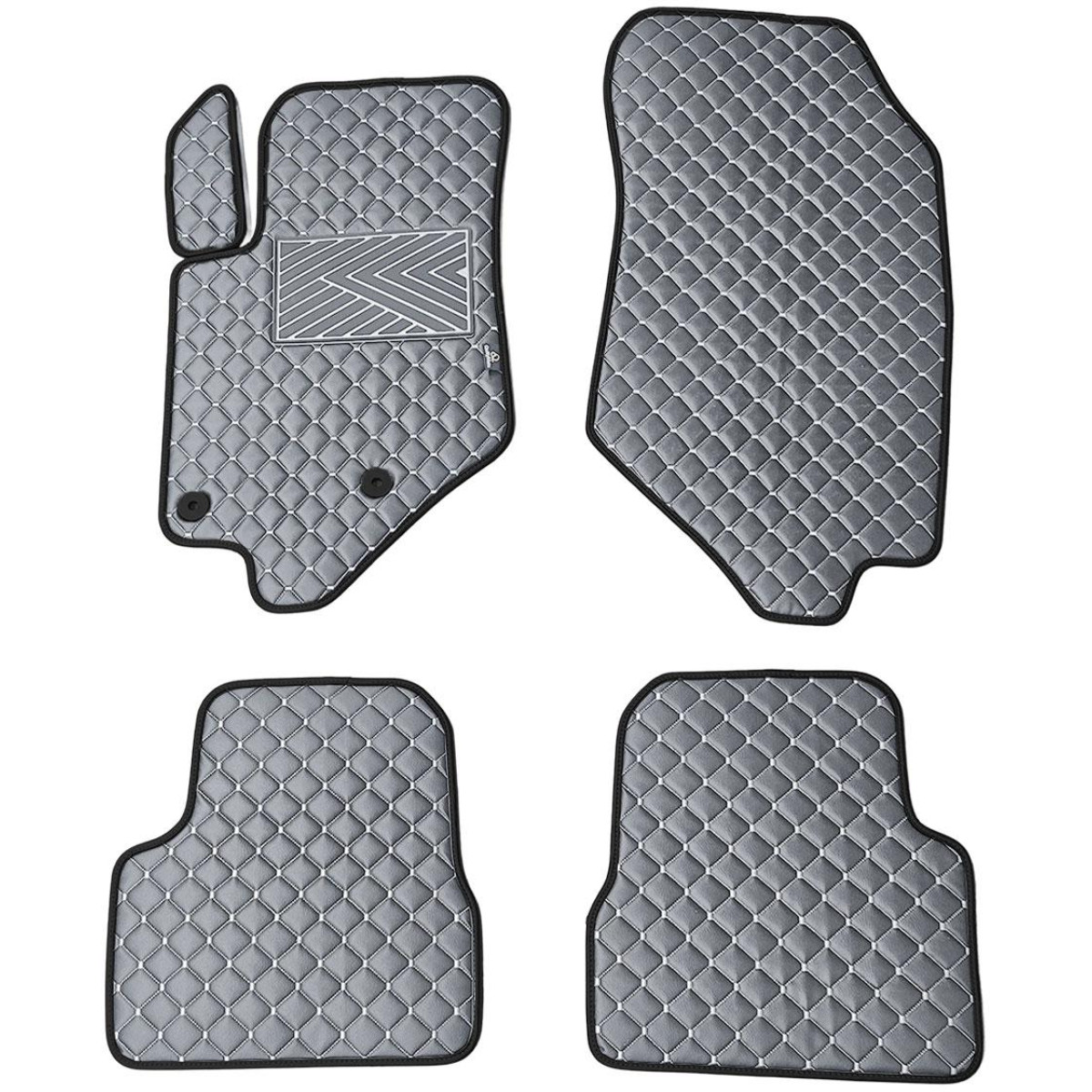 Eko odos kilimėliai QuiltyMats PEUGEOT 2008 nuo 2019m. (Pilka / pilkos siūlės)