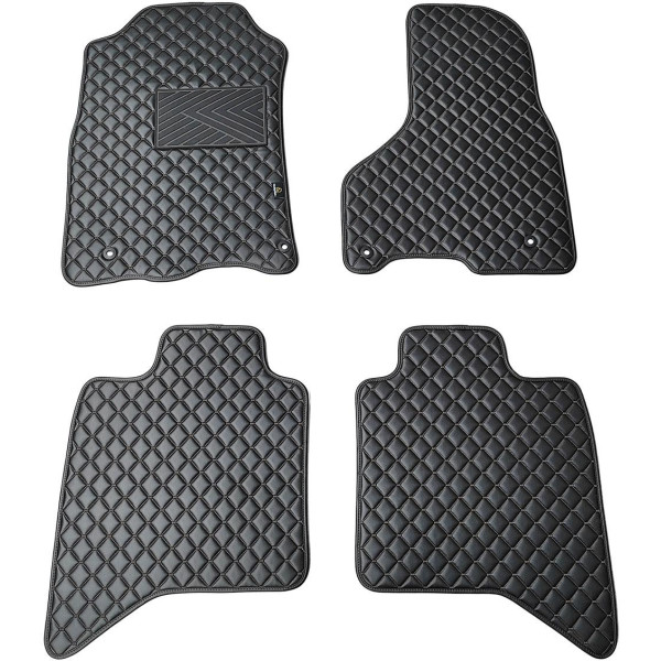 Eko odos kilimėliai QuiltyMats DODGE RAM 2009-2019m. (Juoda / juodos siūlės)