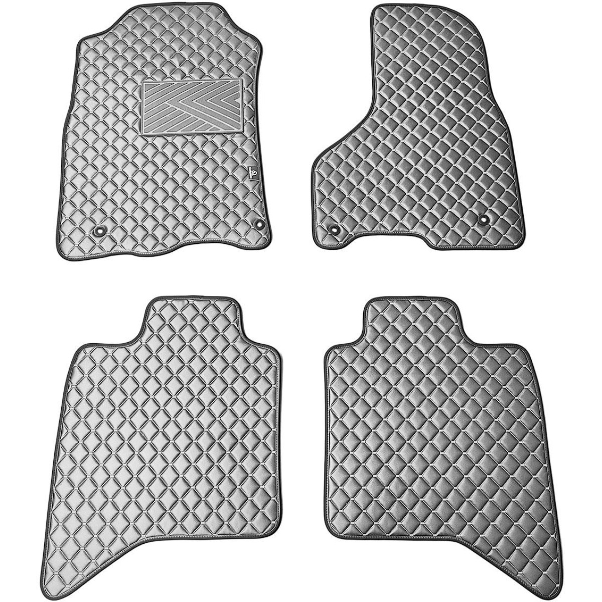 Eko odos kilimėliai QuiltyMats DODGE RAM 2009-2019m. (Pilka / pilkos siūlės)