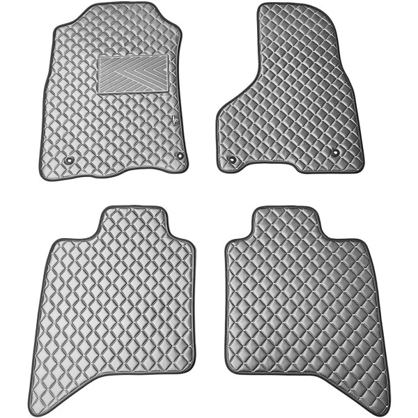 Eko odos kilimėliai QuiltyMats DODGE RAM 2009-2019m. (Pilka / pilkos siūlės)
